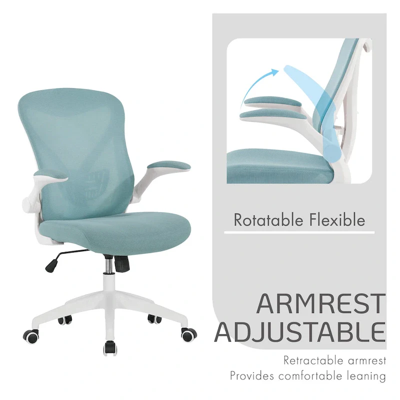 Ergonomic Mesh Office Chair with Nylon Base and Tilt Mechanism