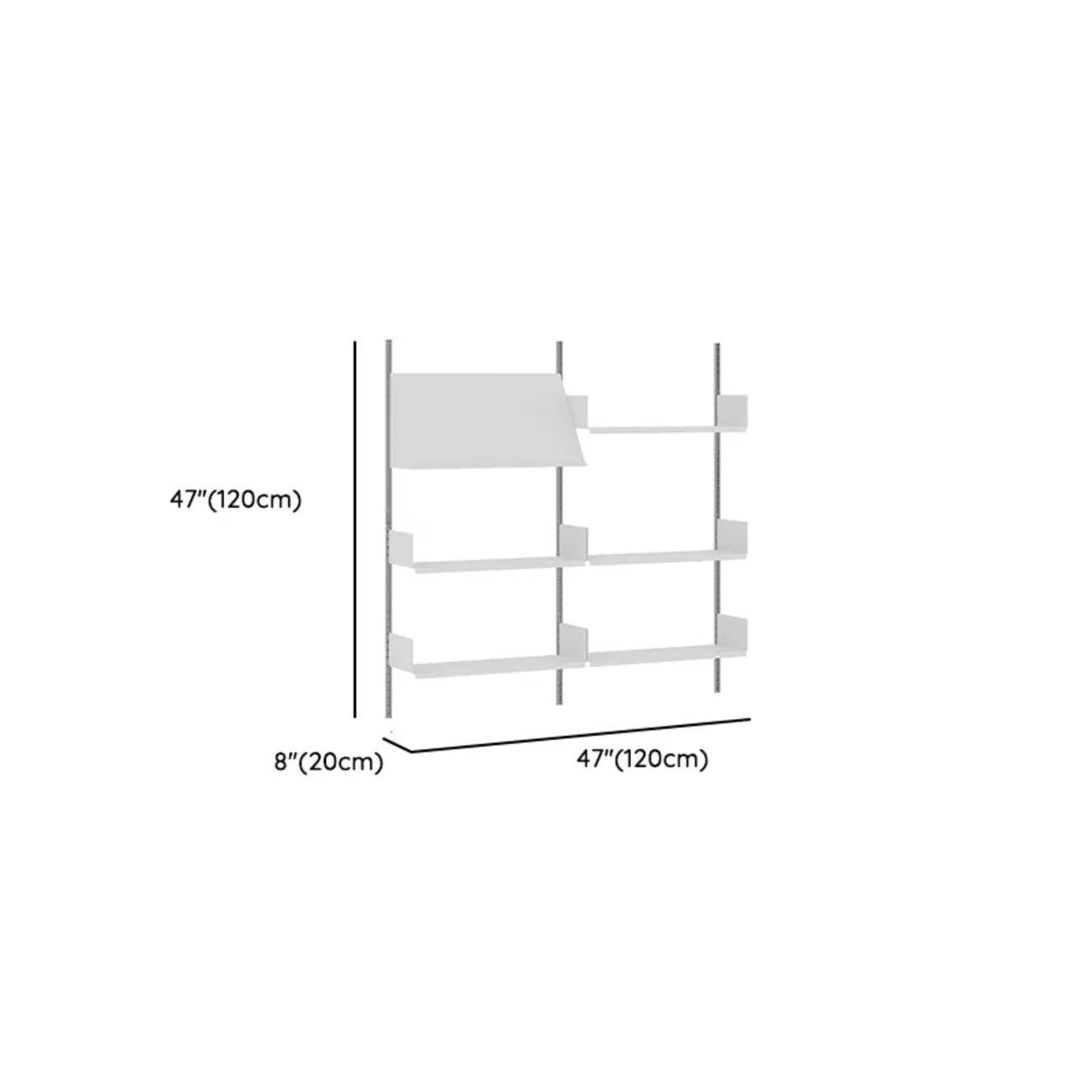 Functional Modern Wood Wall Unit Bookcase