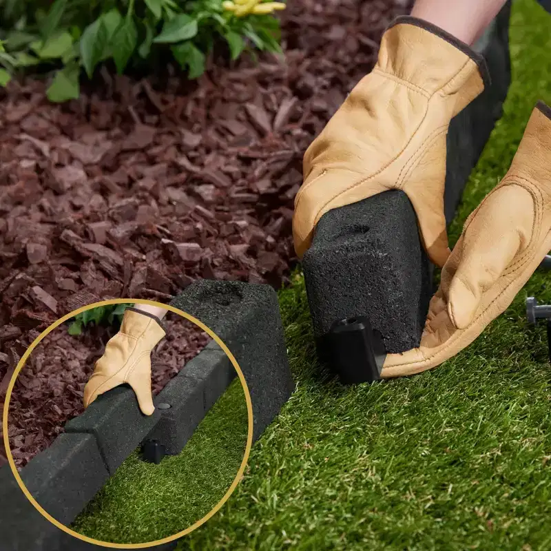Cobblestone SmartLoc Rubber Landscape Edging