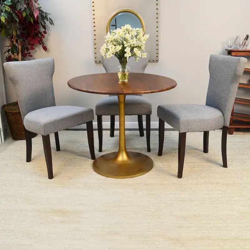 Carolina Living Alden Wood Top 36 Round Dining Table