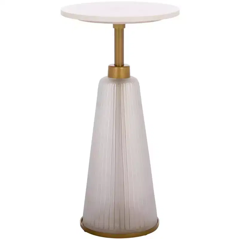 Paulon Side Table - ACC3216 - Cream/White - Safavieh