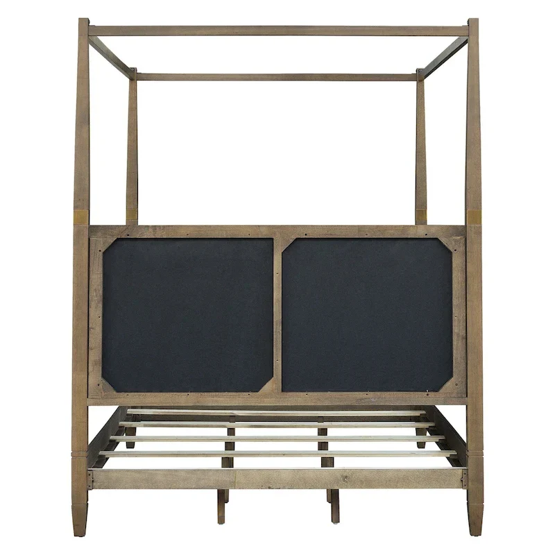 Madison Park Cheshire Brown Canopy Bed Queen