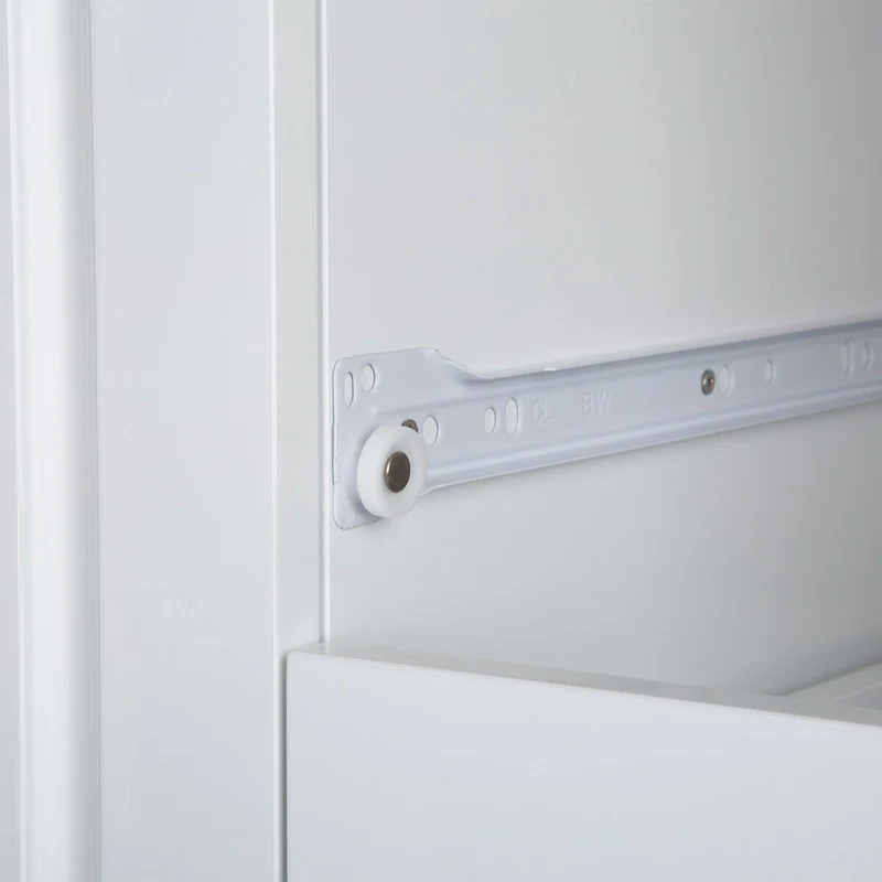 Mobile Kitchen Island & Kitchen Cart,With Extendable Rubber Wood Top and 3 Drawers - 53.93 (L) x 17 (W) x 36.22 (H