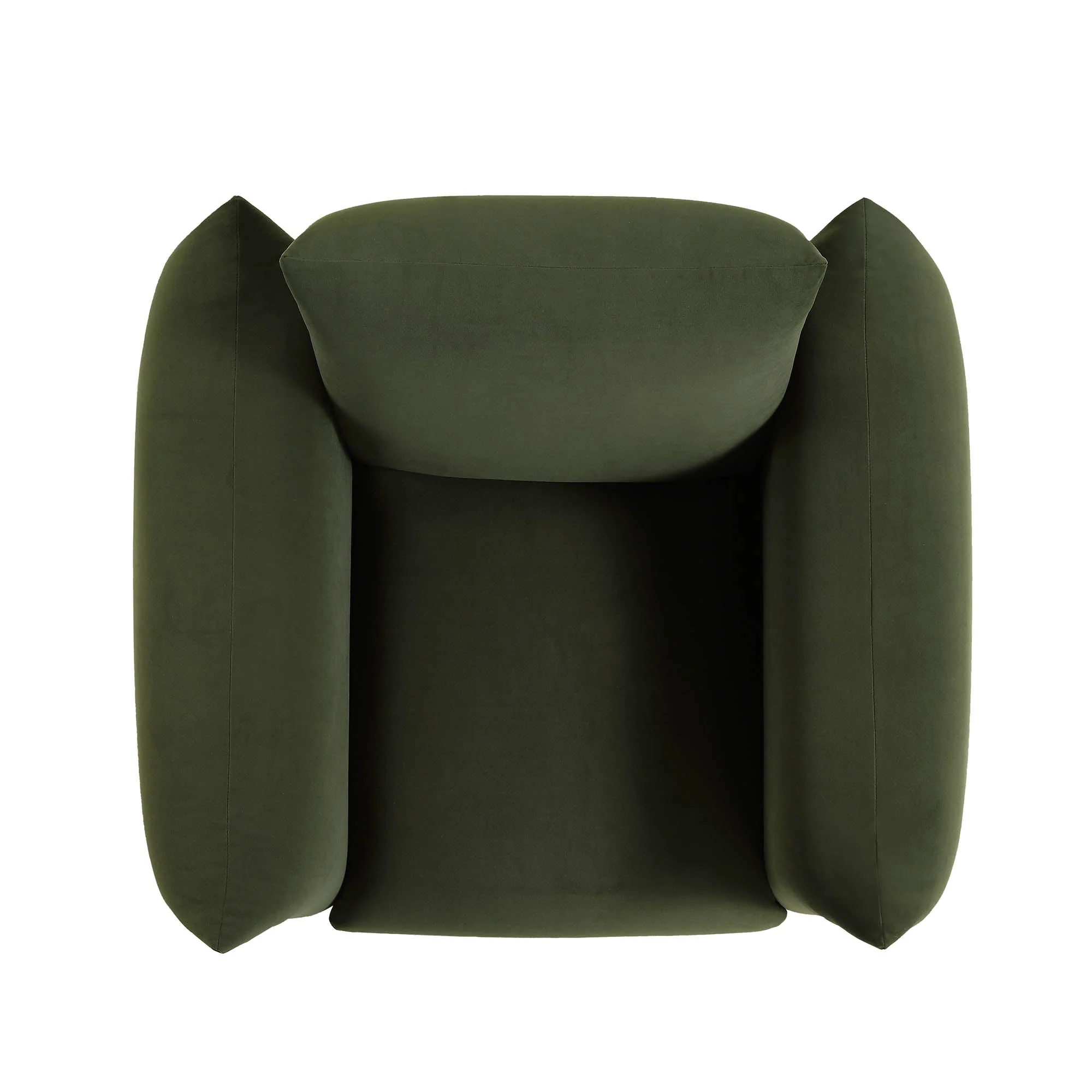 Armchair, Moss Green Velvet
