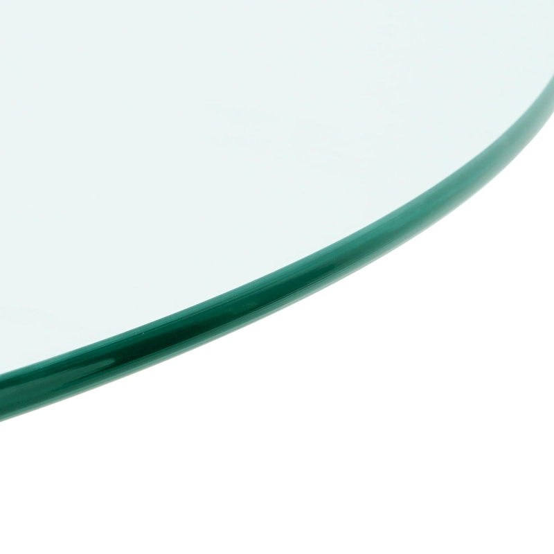 Modern simple glass table, high-quality tempered glass metal material