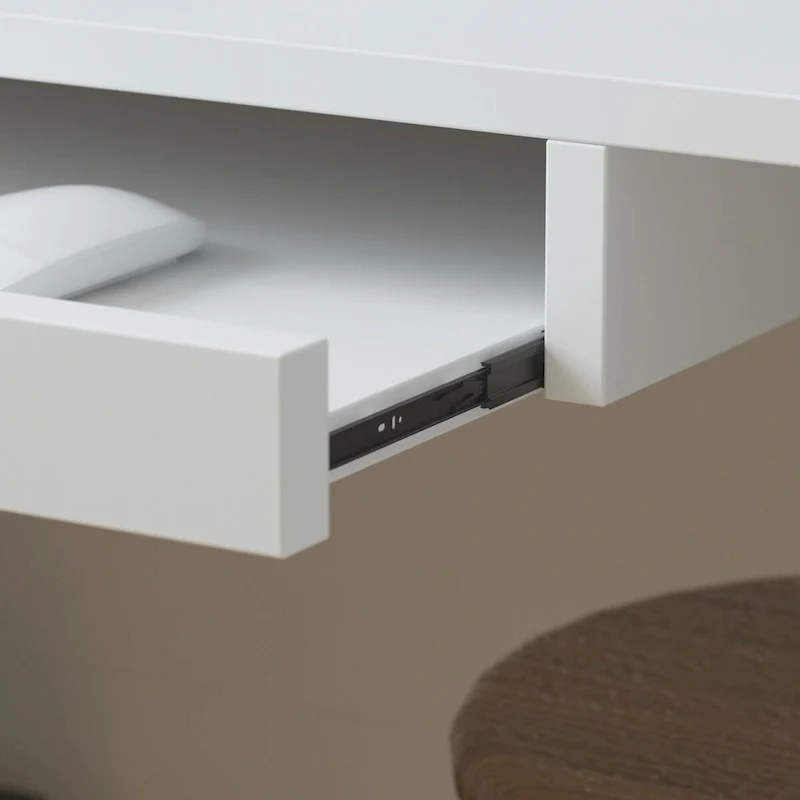 Timechee 55.9W 48.4H L-Shape Wood Reception Desk Drawer With Lock