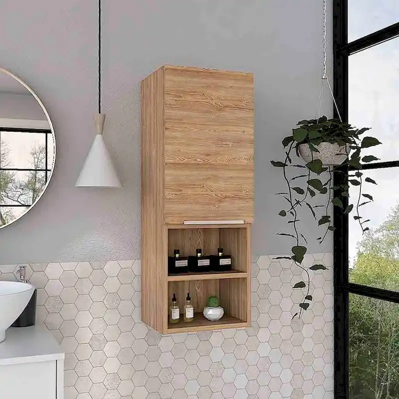 Medicine Cabinet Hazelton, Two Interior Shelves, Pine Finish,High quality and durable
