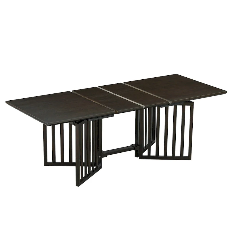 9-Piece Farmhouse Dining Set with Extendable Table & 8 Chairs