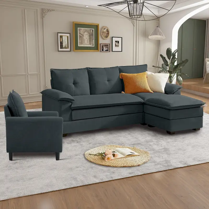 82.28 L Shaped 3 Pieces Living Room Sets