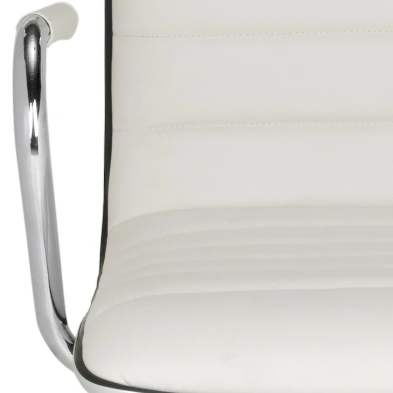 SAFAVIEH Kendra White Adjustable Height Office Desk Chair - 22.4  x 19.9  x 35.9  - 22.4  x 19.9  x 35.9  - 22Wx23Dx40H