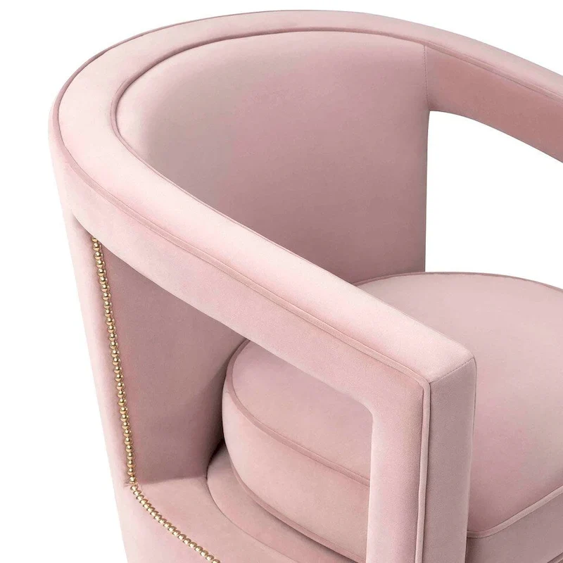 Stark Modern Velvet Swivel Accent Chair