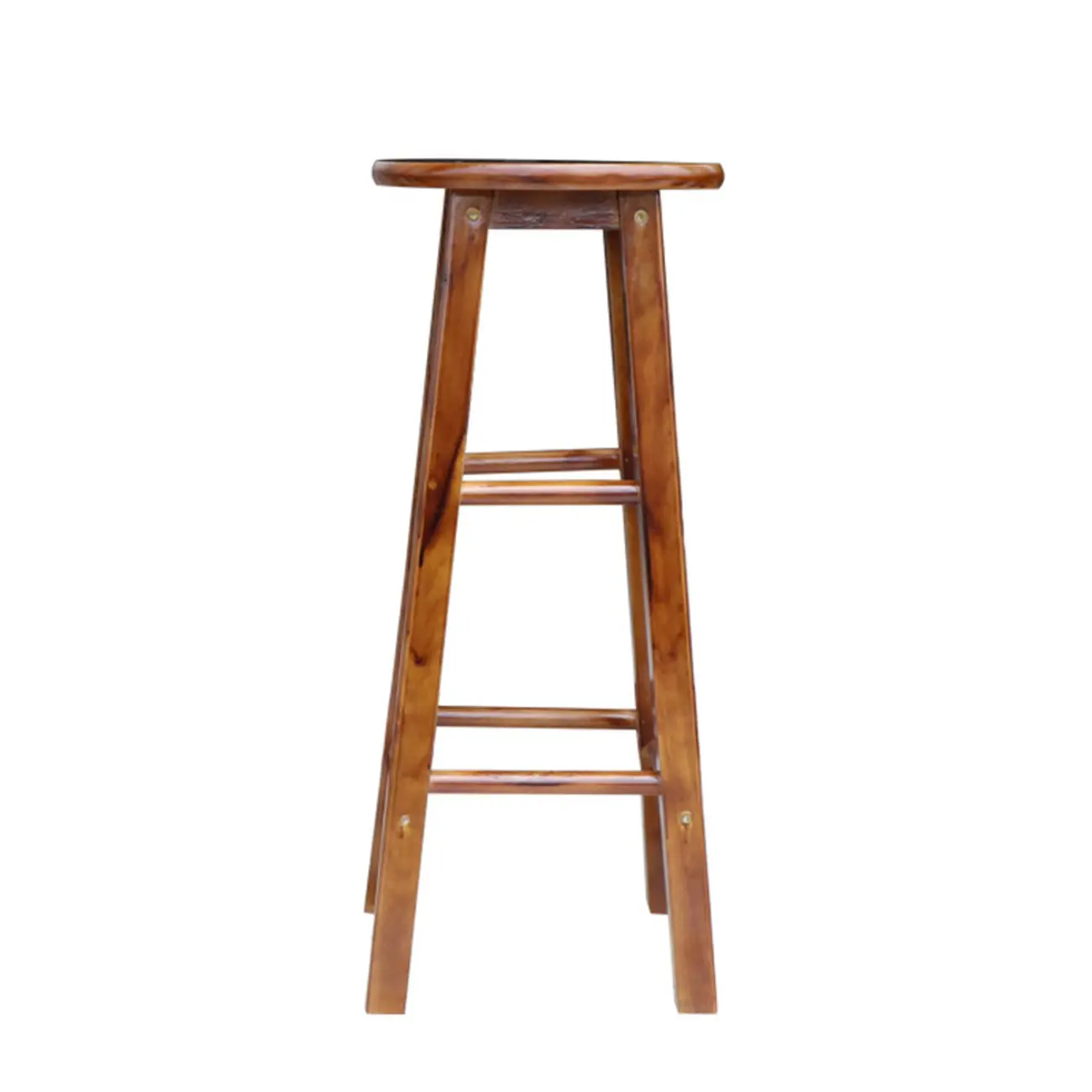 Counter Height Modern Wood Backless Bar Stools