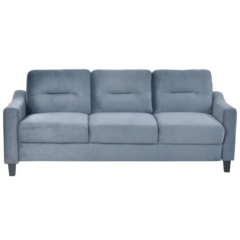 Fabric Sofa with Wood Frame and Legs