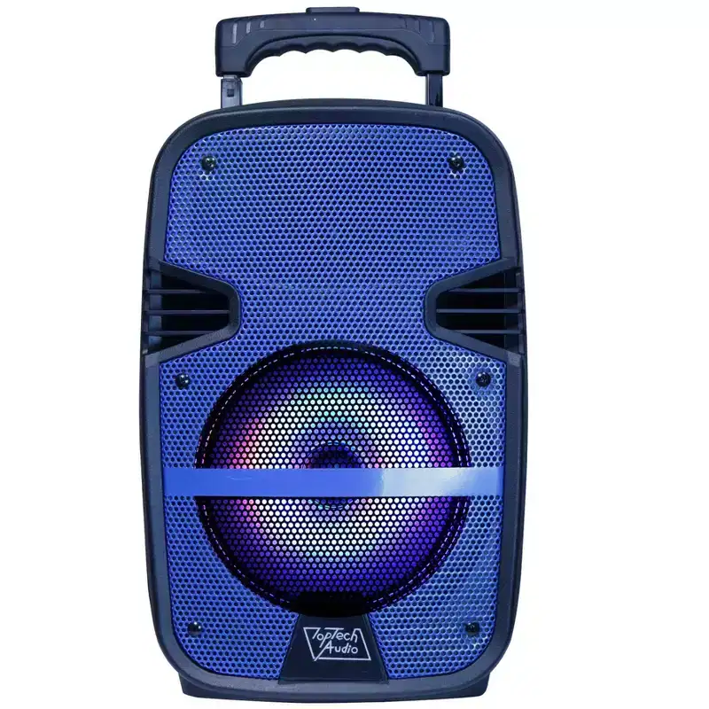 TOPTECH SPIKE-8 Portable Bluetooth Speaker with Disco Ball & Wired Mic