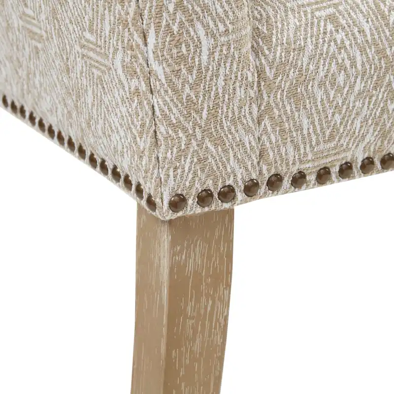 49.5 Upholstered Bench with Back & Wood Legs