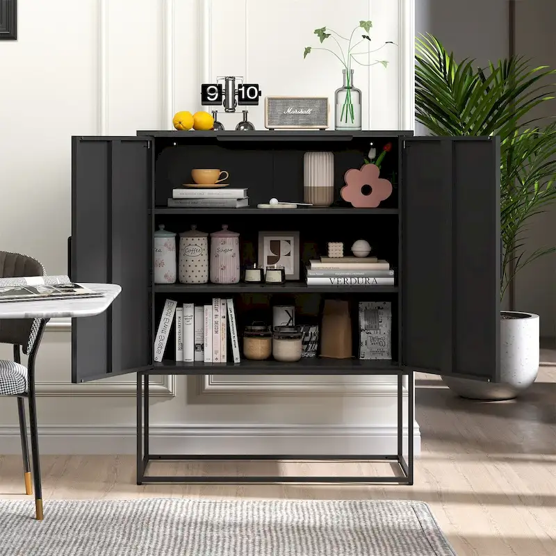 Heavy Duty Metal Buffet Sideboard