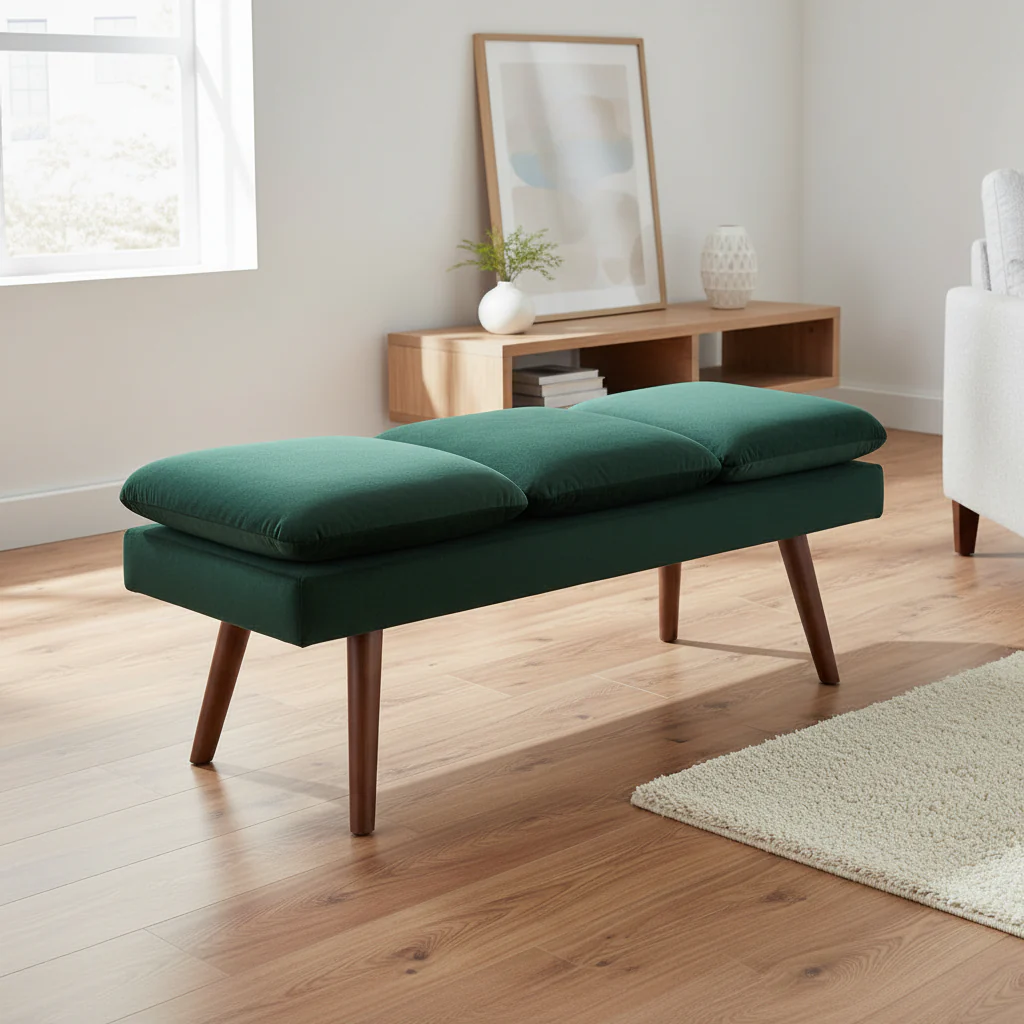 54 Mid-Century Bench