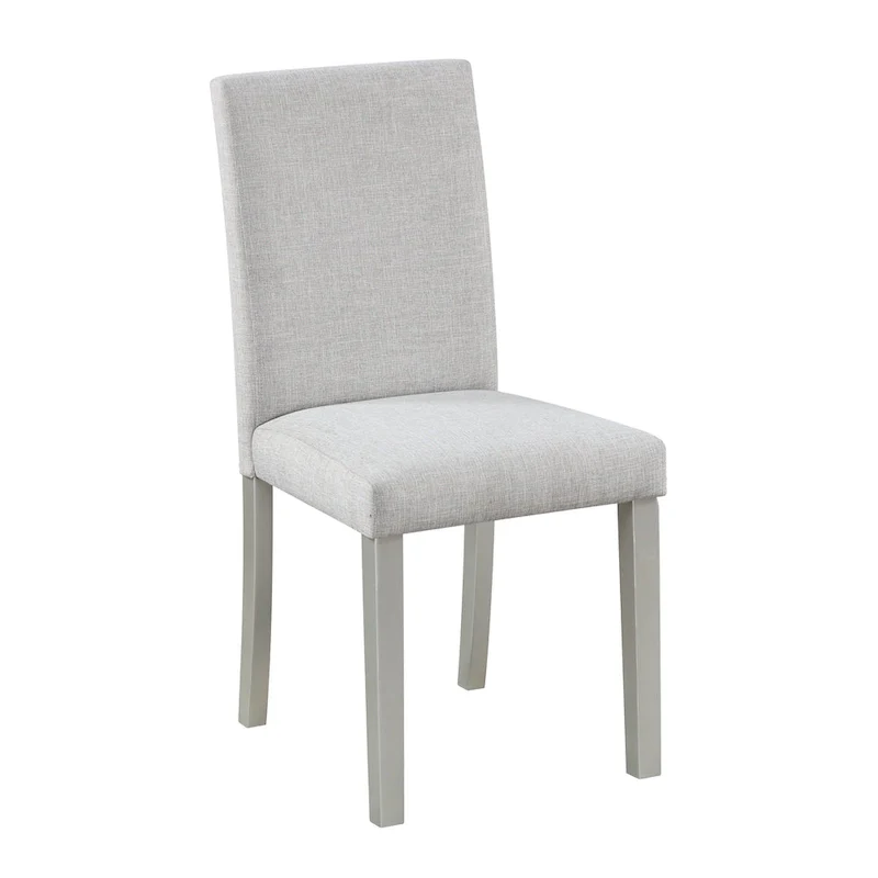 Dining Chairs Set of 2, Modern Kitchen & Dining Room Chairs, Upholstered Linen Cushion Seat and Rubber Wood Legs