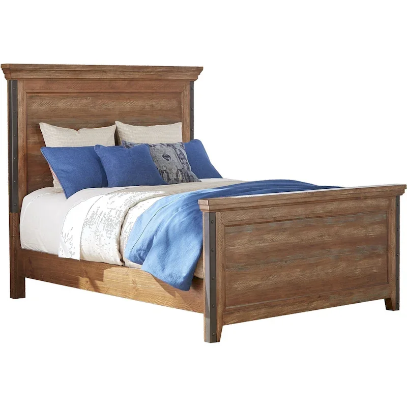 Taos Canyon Brown King Panel Bed