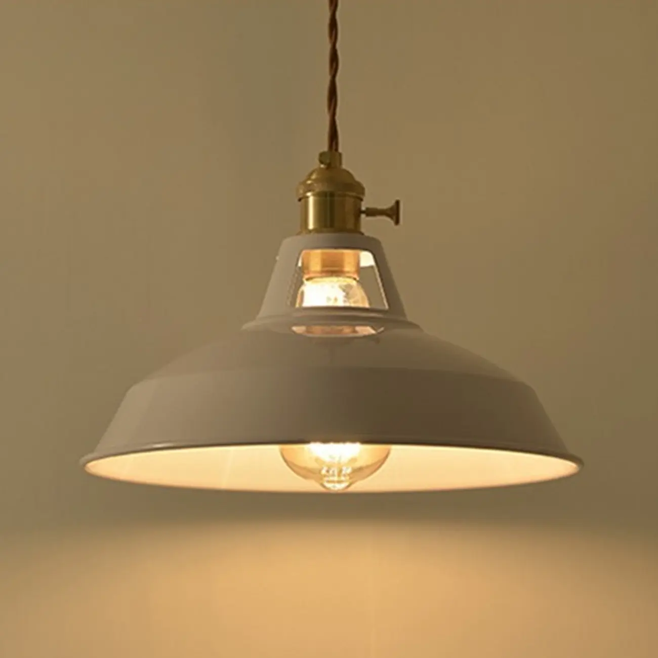 Macaron Iron Dome Pendant Lamp with Hardwired