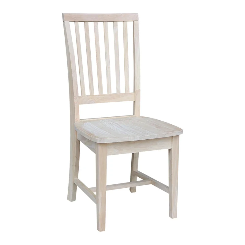 Solid Wood Mission Dining Side Chairs, Set of 2