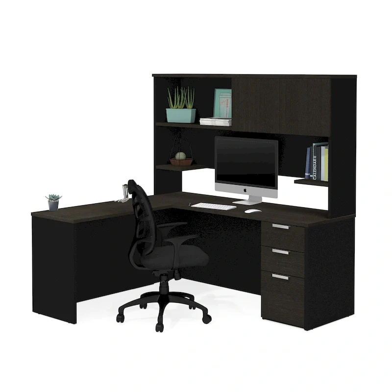 Bestar Pro-Concept Plus L-Desk with Hutch