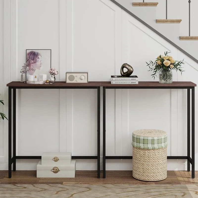 Narrow Console Table – Slim Entryway Table for Hallway, Bedroom, Living Room or Foyer