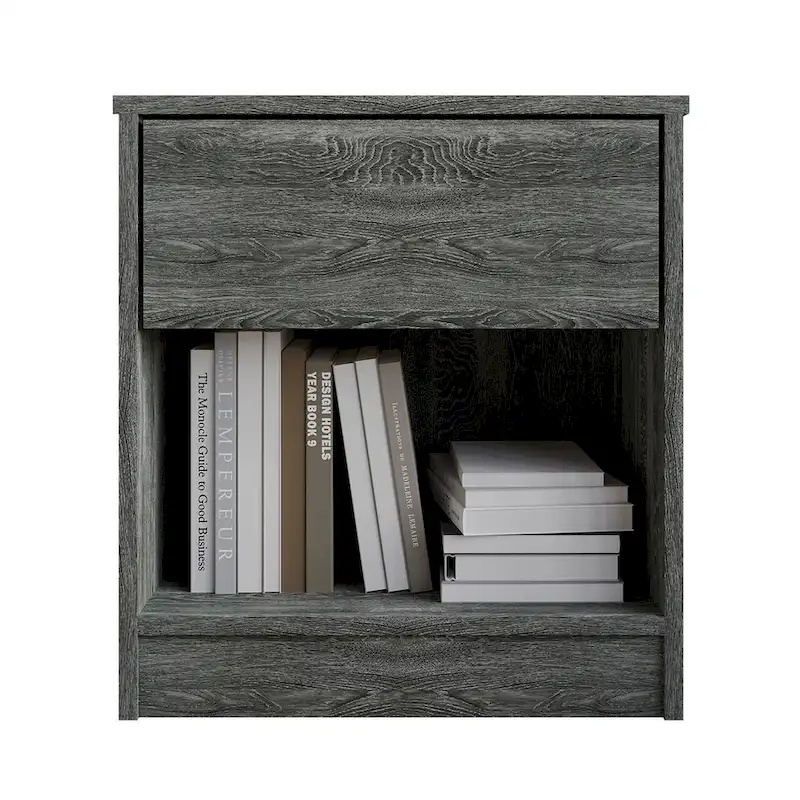 Simple Clean-Lines One Drawer Nightstand