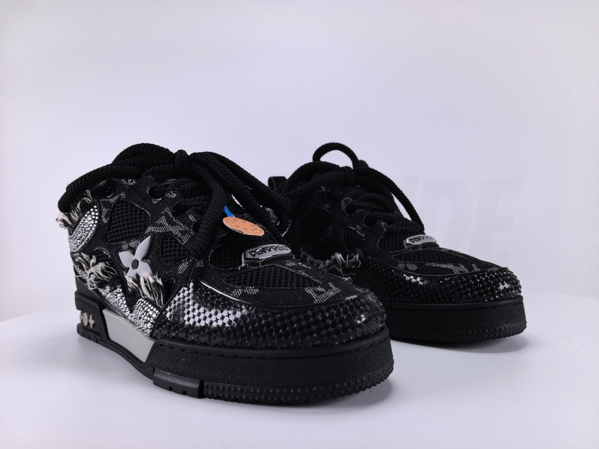 Louis Vuitton Skate Trainer Black Swarovski Monogran - Aktrende