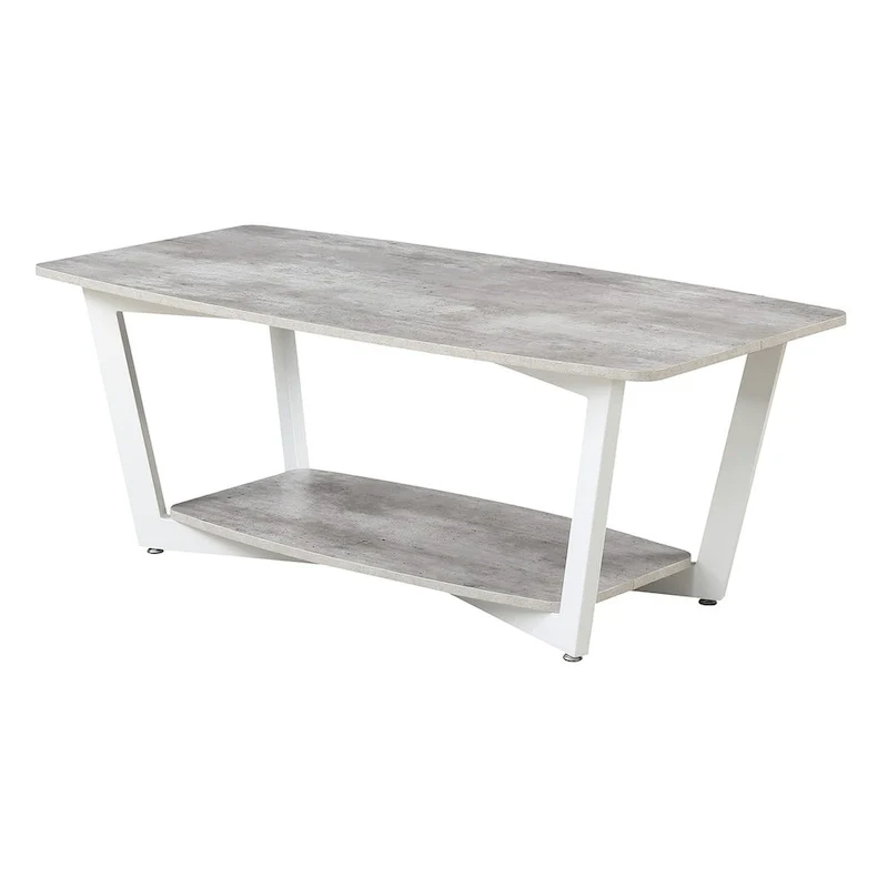 Convenience Concepts Graystone Coffee Table with Shelf