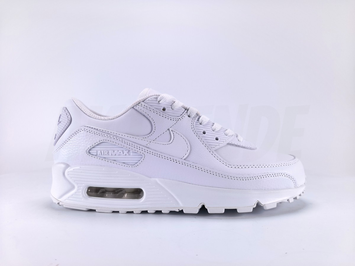 Nike Air Max 90 Leather Triple White - Aktrende