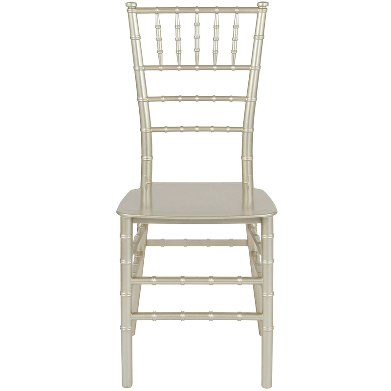Resin Stackable Chiavari Chair - 15W x 18.75D x 35H - 15W x 18.75D x 35H