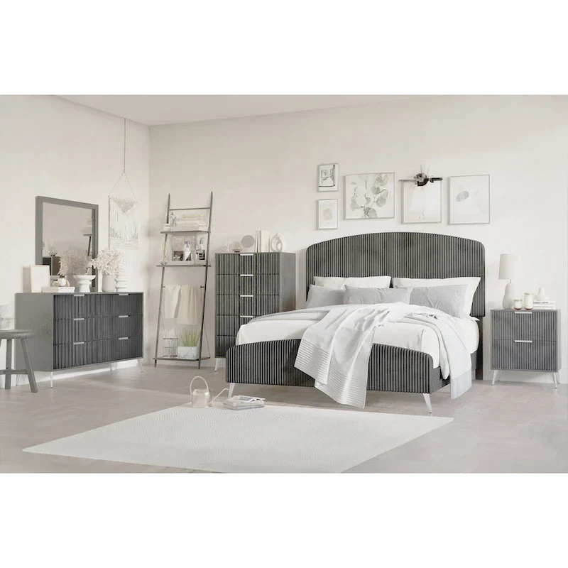 New Classic Furniture Worthington 4-piece Bedroom Set with Nightstand