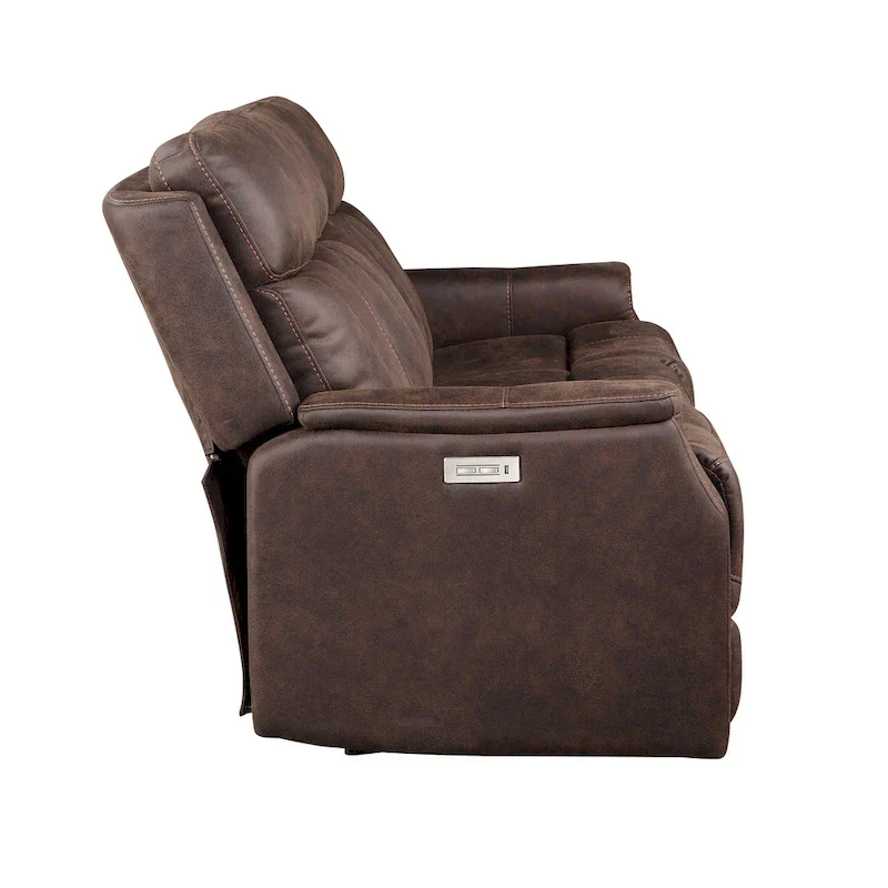 Steve Silver Faux Leather Power Reclining Sofa