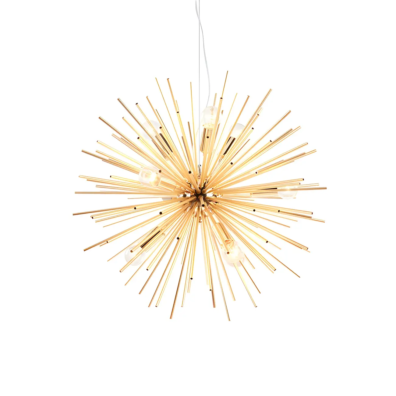 Modern Gold Starburst Sputnik Chandelier