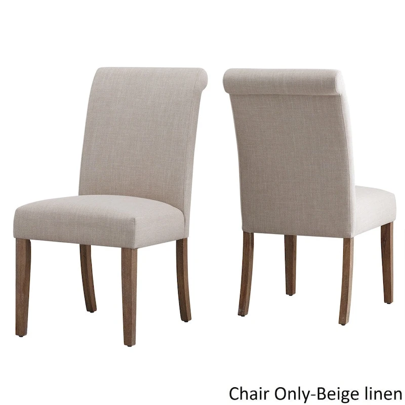 Potomac Slipcovered Rolled Back Parsons Chairs (Set of 2) by iNSPIRE Q Artisan