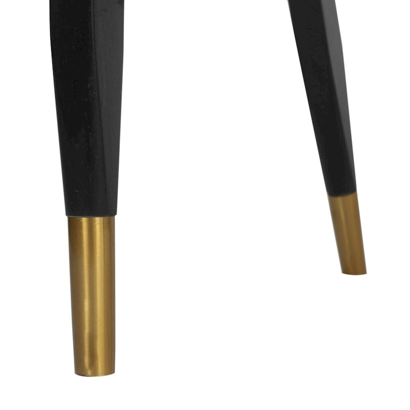 Cane Rattan Woven Back Dining Chair with Upholstered Seat