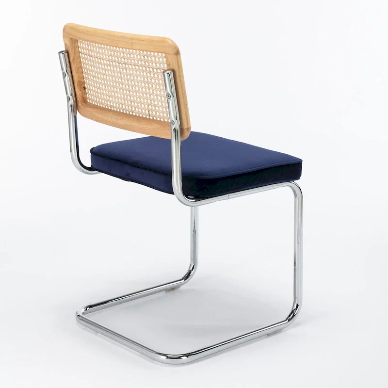 Latham Cane Back Velvet Side Chair (Set of 2)