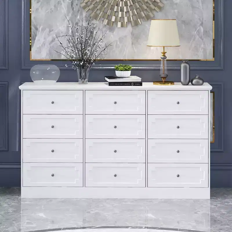 Famapy 12 - Drawer Large Dresser Storage Cabinet Chest of Drawers: Large - Capacity Organizer for Multi - Room Storage & Decor