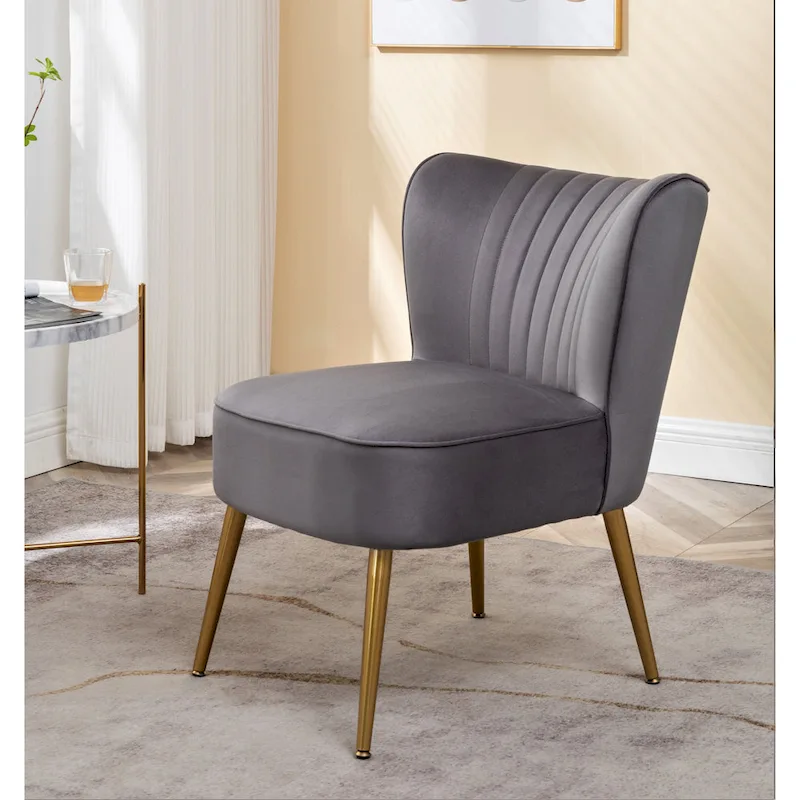 Sauter 23.2  Wide Mid-Century Modern Microfiber Accent Chair