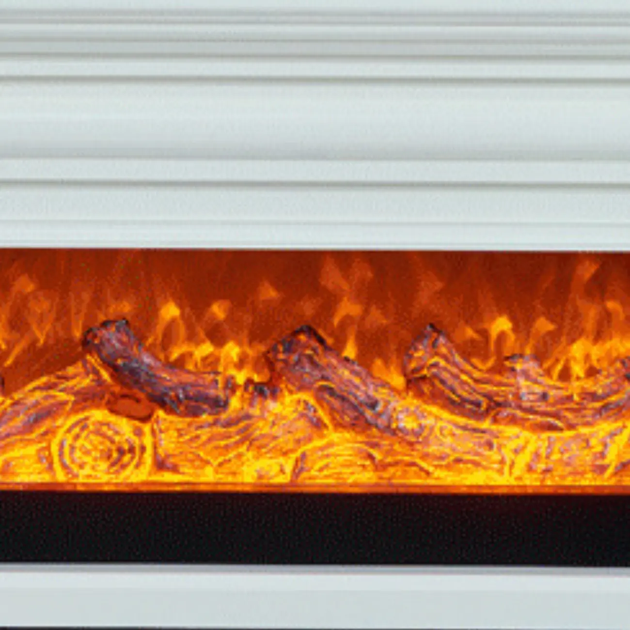 71 Rectangle Wood Brown Electric Fireplace TV Stand with Light