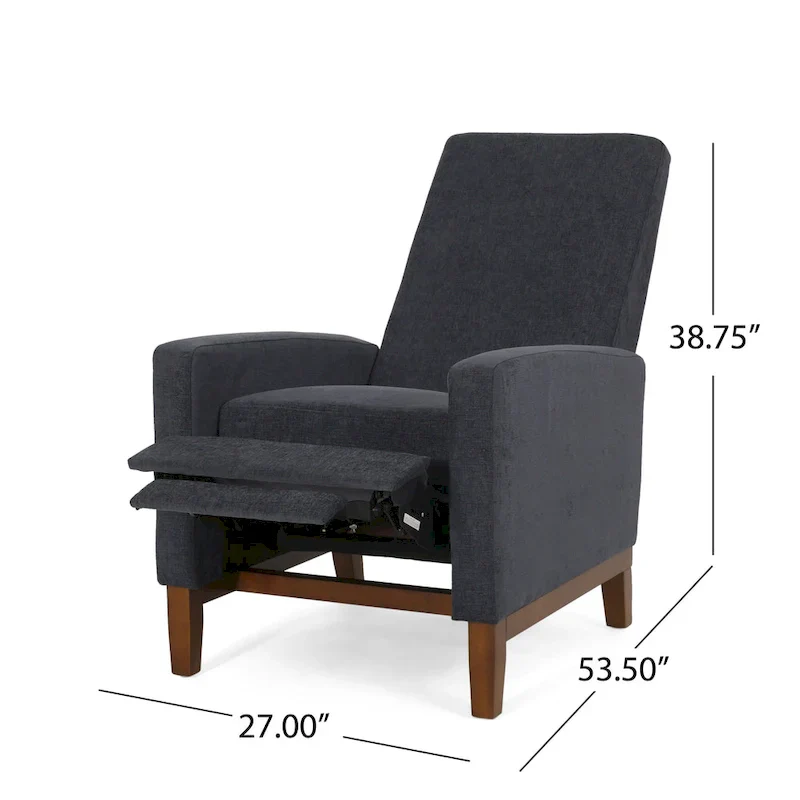 Kalstrom Upholstered Pushback Recliner by Christopher Knight Home