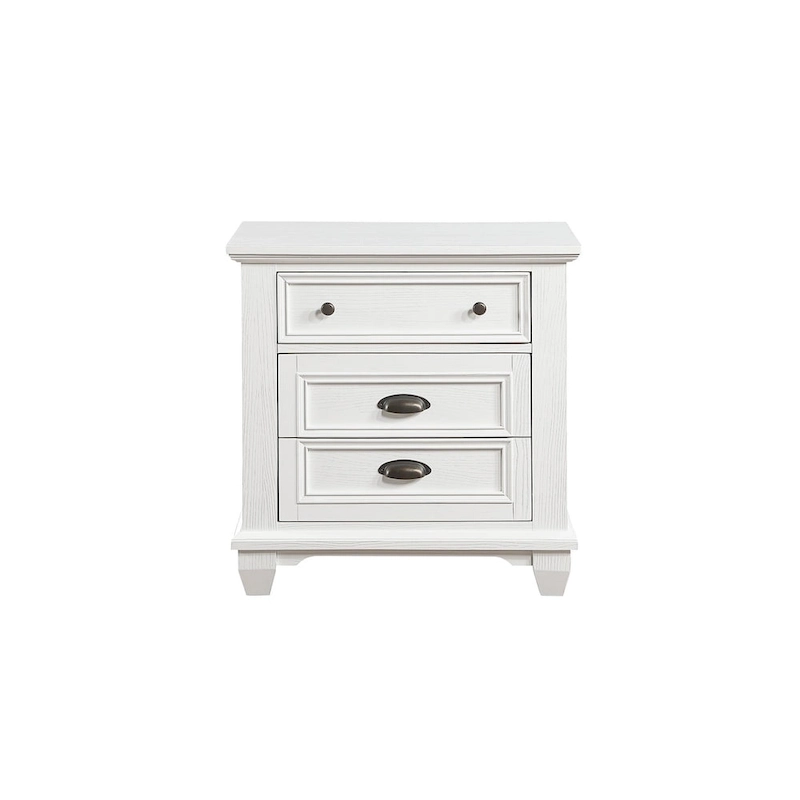 Leo 6 Piece White Modern Panel Bedroom Set