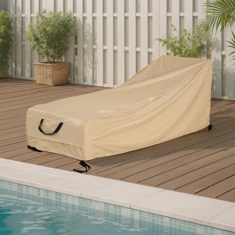 Christopher Knight Home - Shield Outdoor Slope Chaise Lounge Cover with Secure Fit and All-Weather Protection