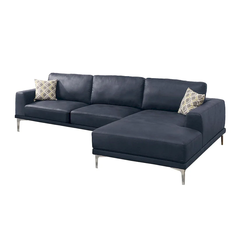 Poundex Furniture 2 Piece Leather Sectional Set