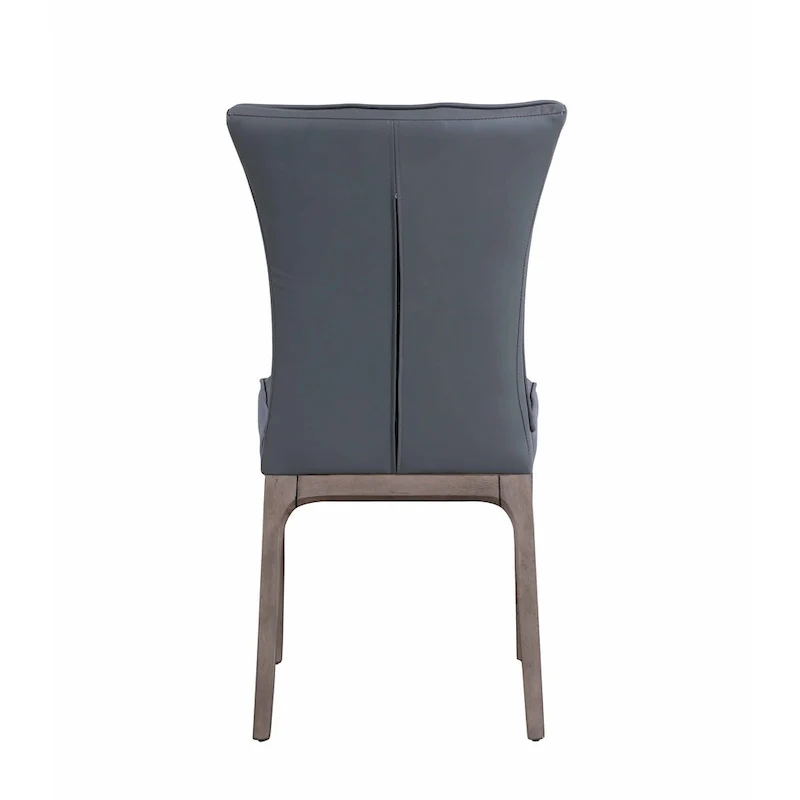 Somette Modern Tufted Side Chair with Solid Wood Frame, Set of 2