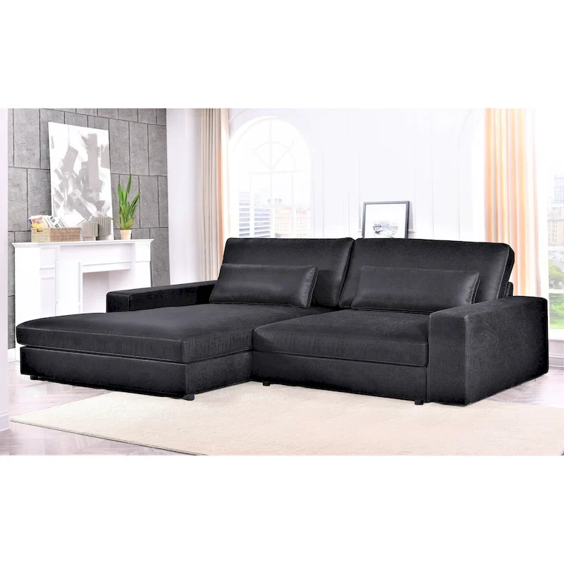 105.52-Inch Two-Piece Chaise Sectional Sofa
