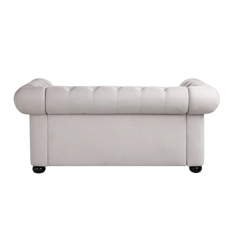 Tufted Chesterfield Loveseat Sofa