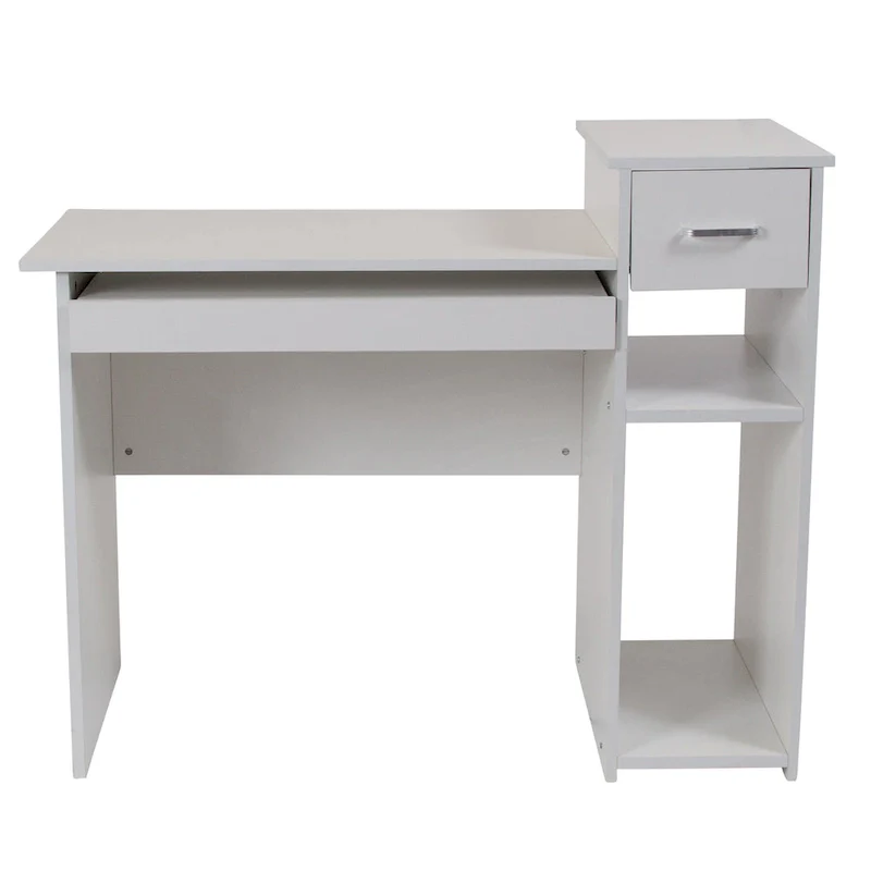 Computer Desk with Shelves and Drawer