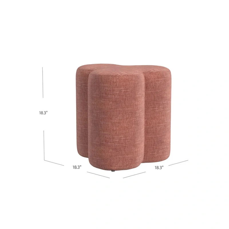 HomePop Clover Shaped Ottoman